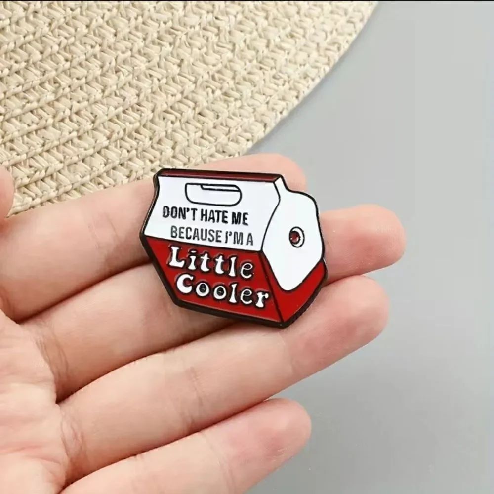 Cooler enamel pin 